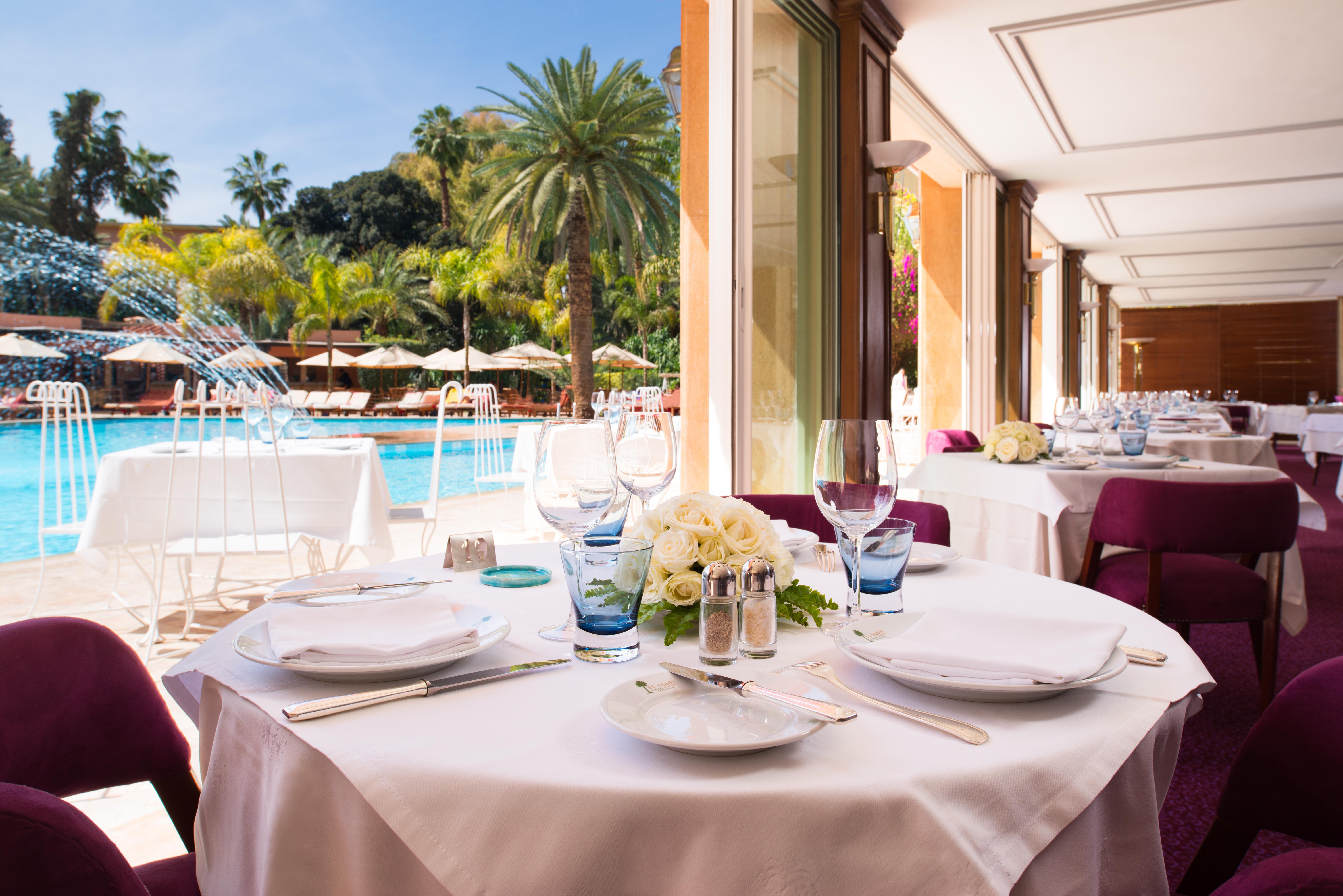 Es Saadi Marrakech Resort - Hotel Marakeş Dış mekan fotoğraf Restaurant