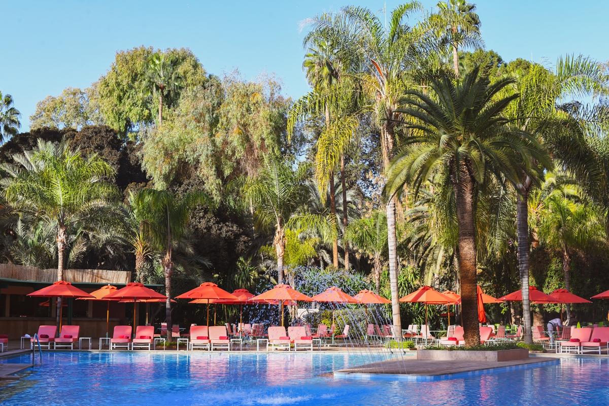 Es Saadi Marrakech Resort - Hotel Marakeş Dış mekan fotoğraf The pool at the Royal Garden Villas